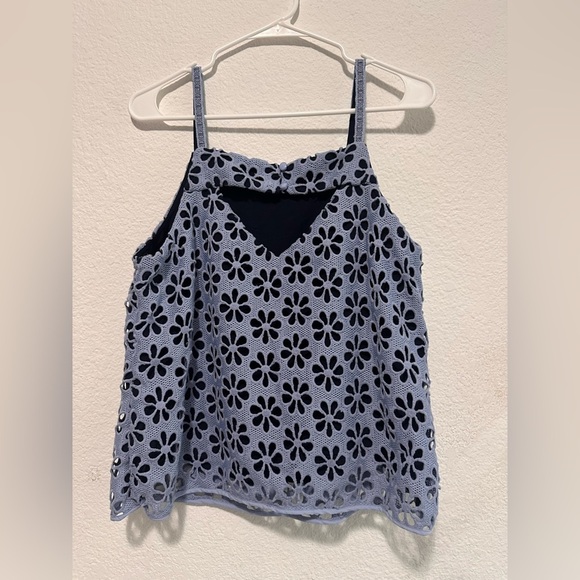 Maeve by Anthropologie Quinn Daisy Floral Lace Tank Top size 12 - Picture 5 of 10